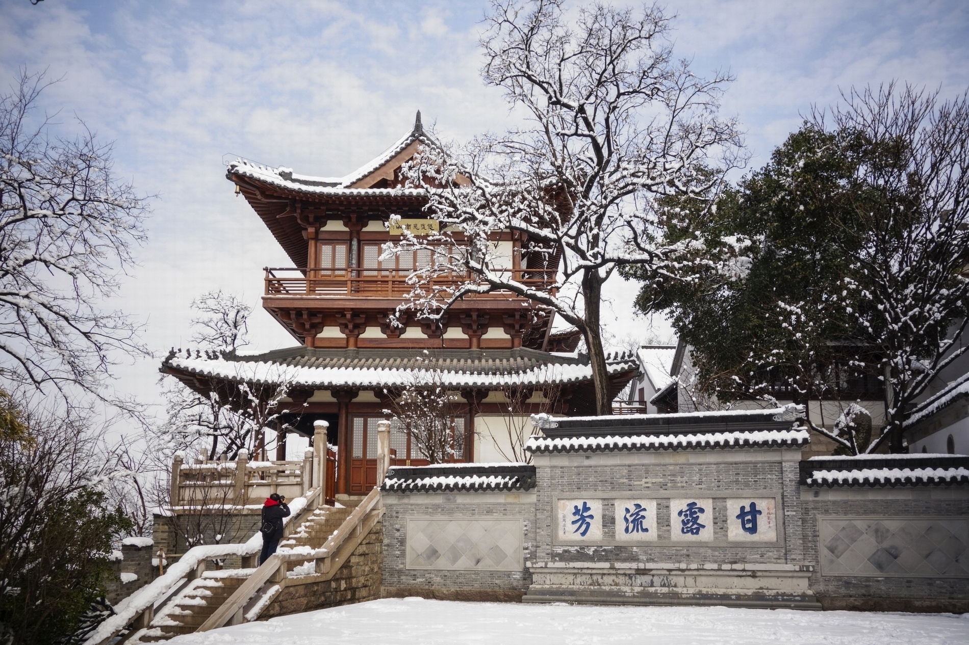 北固山雪景